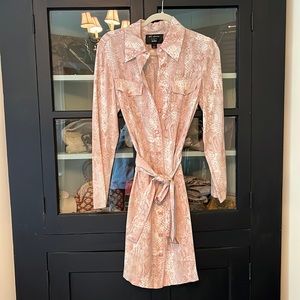 At John’s shirt animal print classic shirt dress.